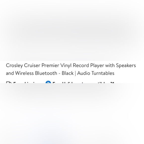 New Open Box Crosley Model:CR8005G-BK S/N:690751223 Travel TurnTable . - Picture 7 of 16
